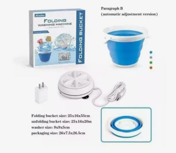 Turbina Lavadora USB y Balde plegable - Image 3